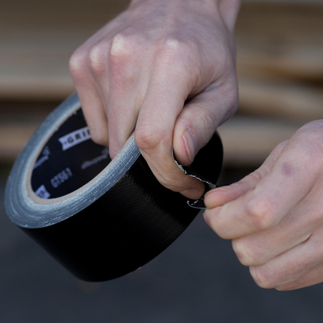 Gewebeklebeband GT 561 - 25 m Einzelrolle - schwarz