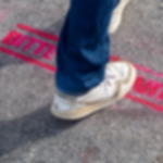 marking stencil Template "PLEASE WAIT HERE"