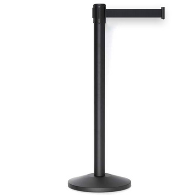 demarcation stand with belt | Powder-coated steel (black)