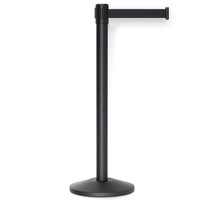demarcation stand with belt demarcation stand with belt | Powder-coated steel (black)