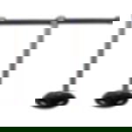 belt barrier posts - grey Plastic belt barrier posts - grey - black