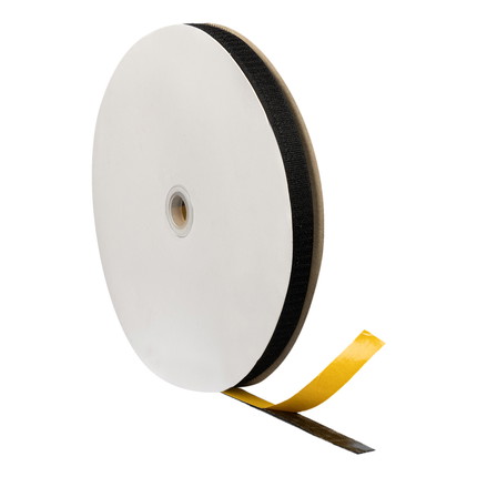 Selbstklebendes Klettband - 20 mm - schwarz