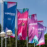 boom flag - without hemstitch Hoist flag 120x300 cm portrait format - without hemstitch - eyeleted