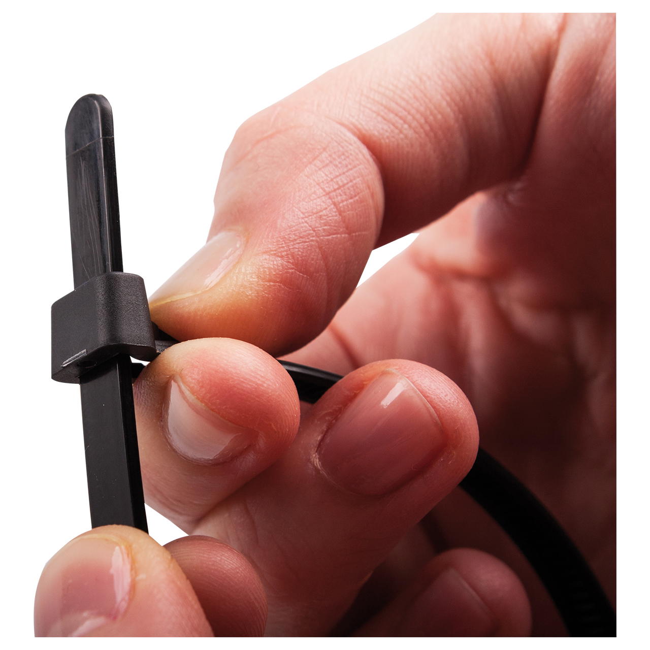 Kabelbinder lösbar - schwarz - 7,6 mm x 200 mm