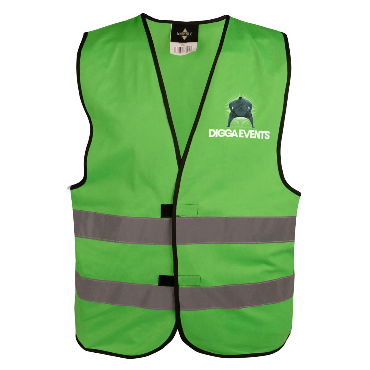 Signalweste - bedruckbar - 2-seitig - 4-farbig - grün