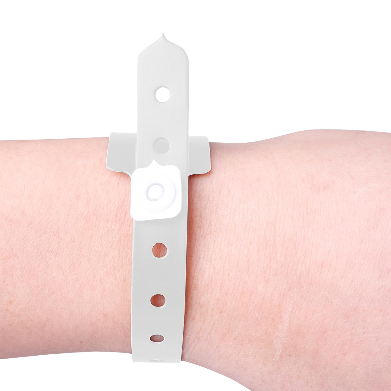 Printed vinyl admission wristbands (1c) - white