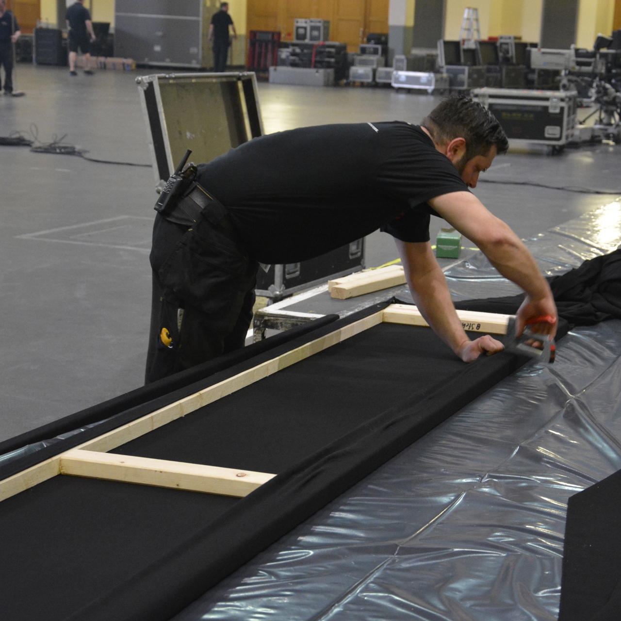 Stage molton B1 - sold by the metre - red