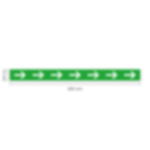 floor stickers arrows - green Floor stickers arrows 80 x 7.5 cm - green