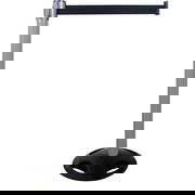 Plastic belt barrier posts - grey - black