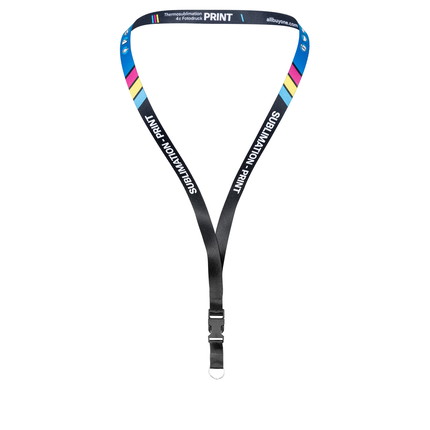 Lanyards bedruckt 2-seitig - 15 mm - Ring - ohne Sicherheitsverschluss - mit Clip