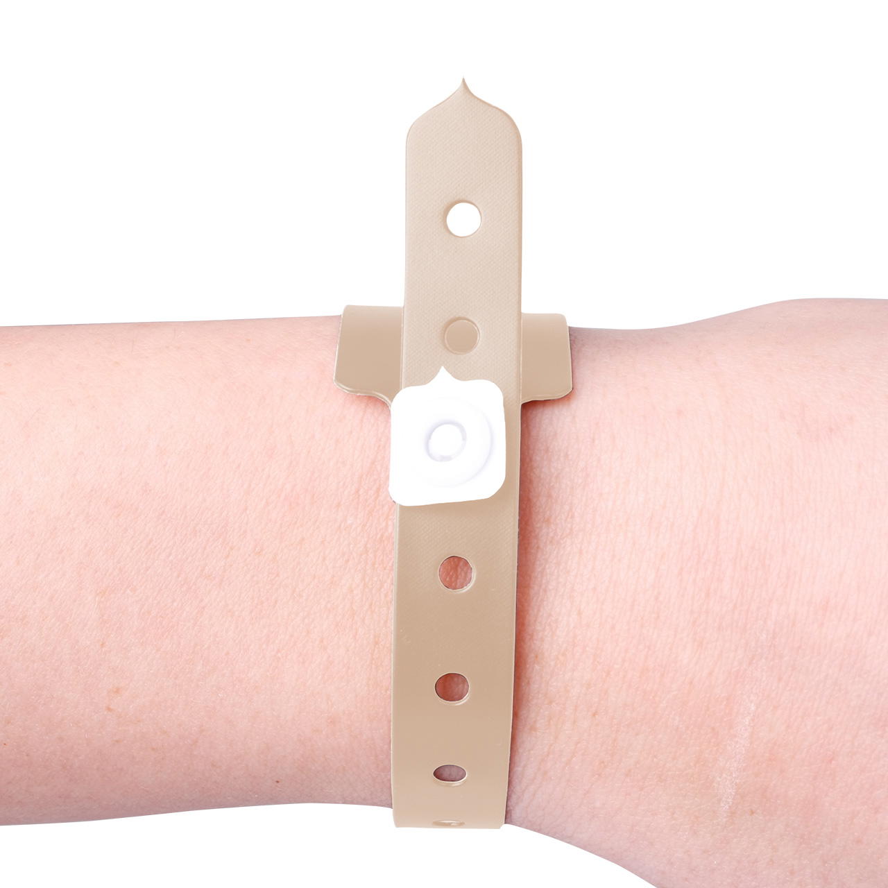 Printed vinyl admission wristbands (1c) - cream