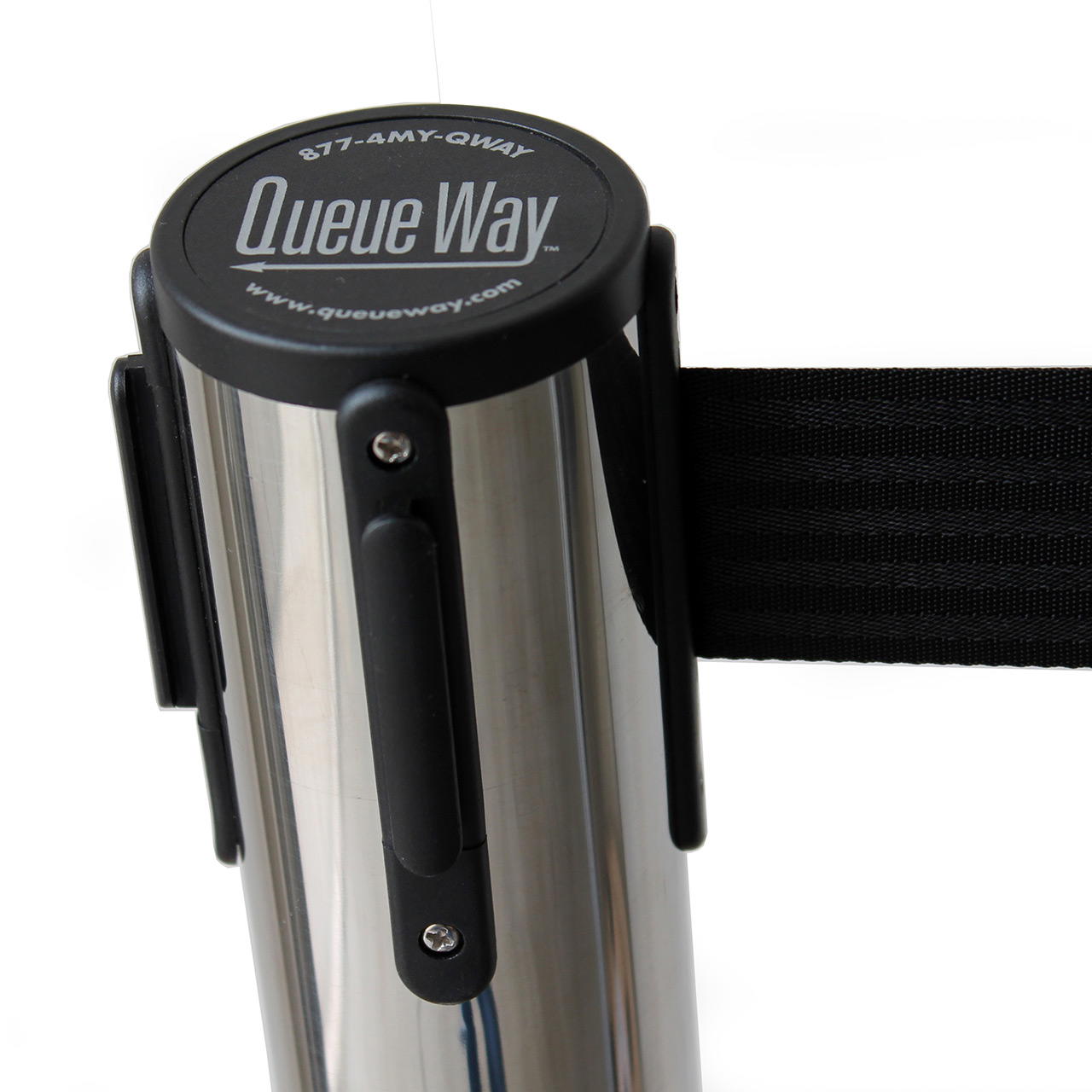 Gurtpfosten QueueWay - Edelstahl - Edelstahl poliert