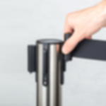 barrier stands  - black Stainless steel barrier stands GRIP - black