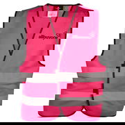 Signalweste - bedruckbar - 1-seitig - 1-farbig - pink
