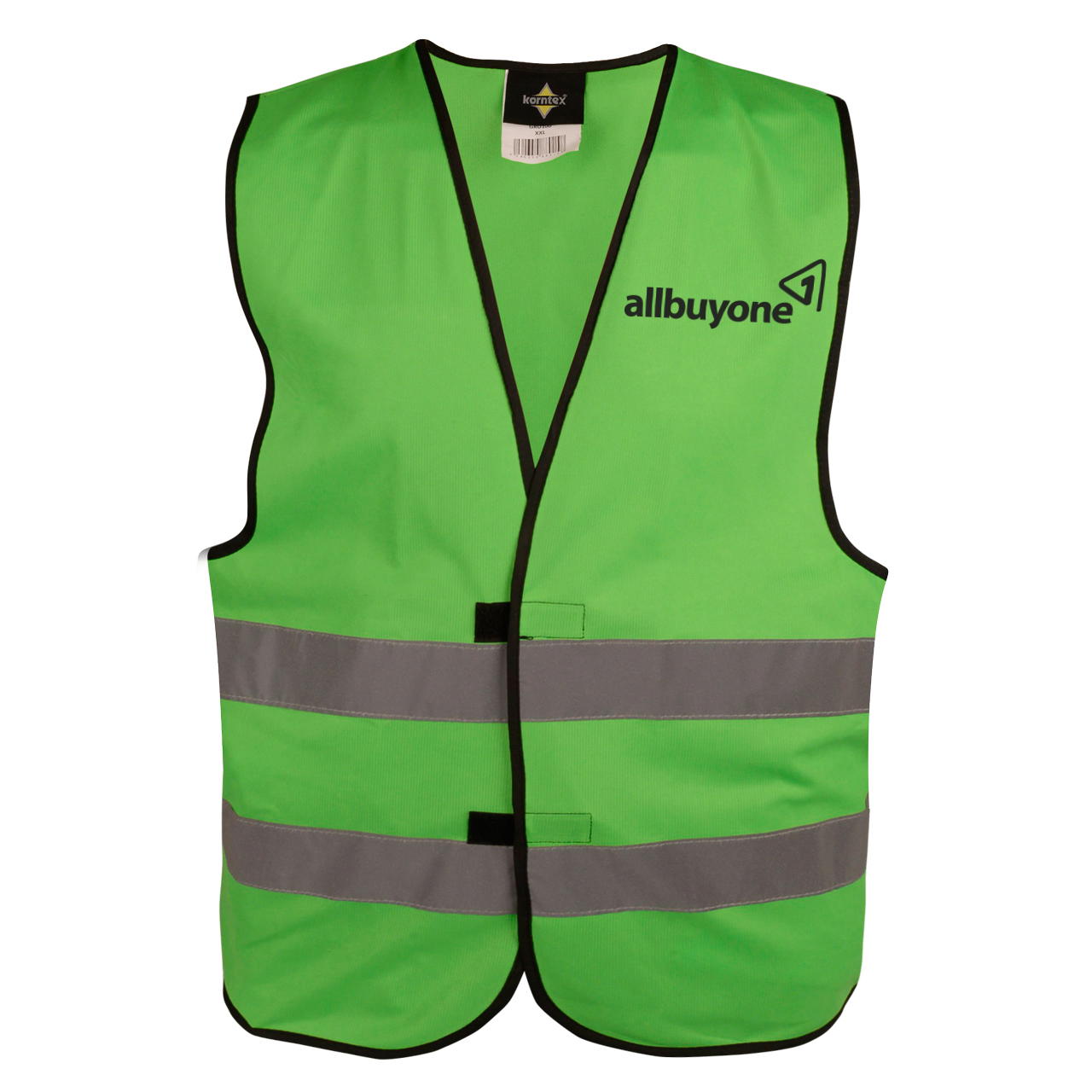 Signalweste - bedruckbar - 2-seitig - 1-farbig - grün