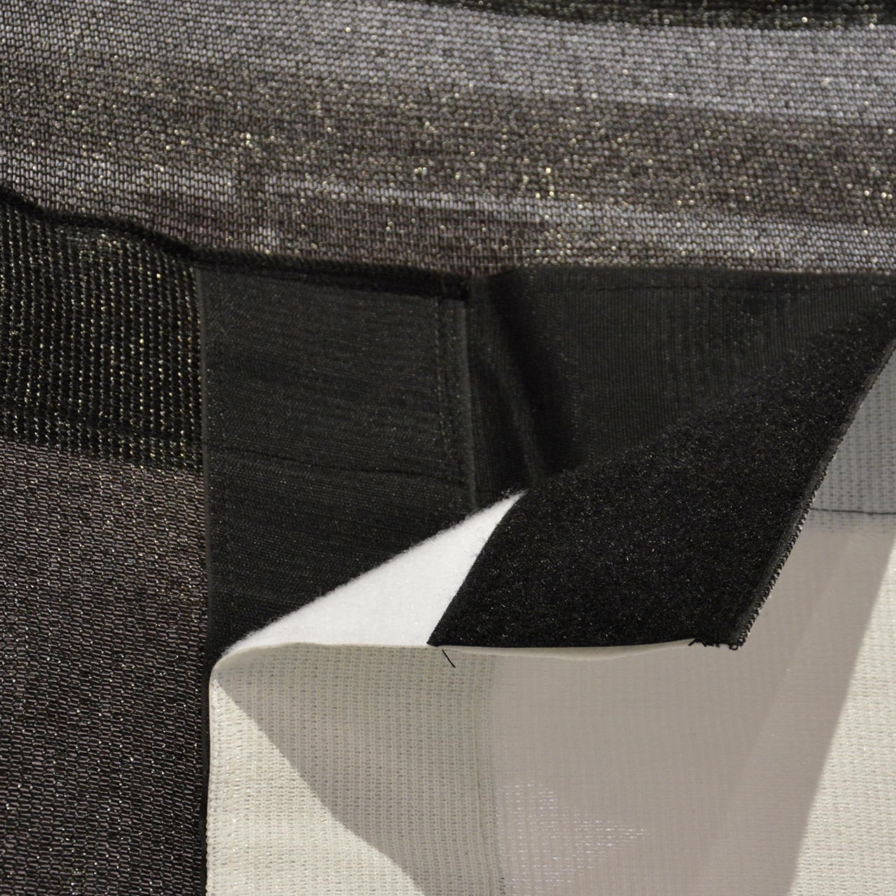 fleece tape self-adhesive - 20 mm - black