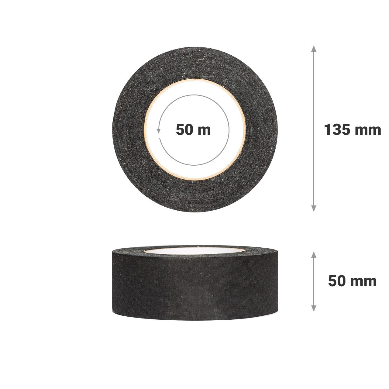 Adhesive textile tape GT Tex - black