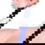 vinyl admission wristbands - metallic blue Printed vinyl admission wristbands (1c) - metallic blue