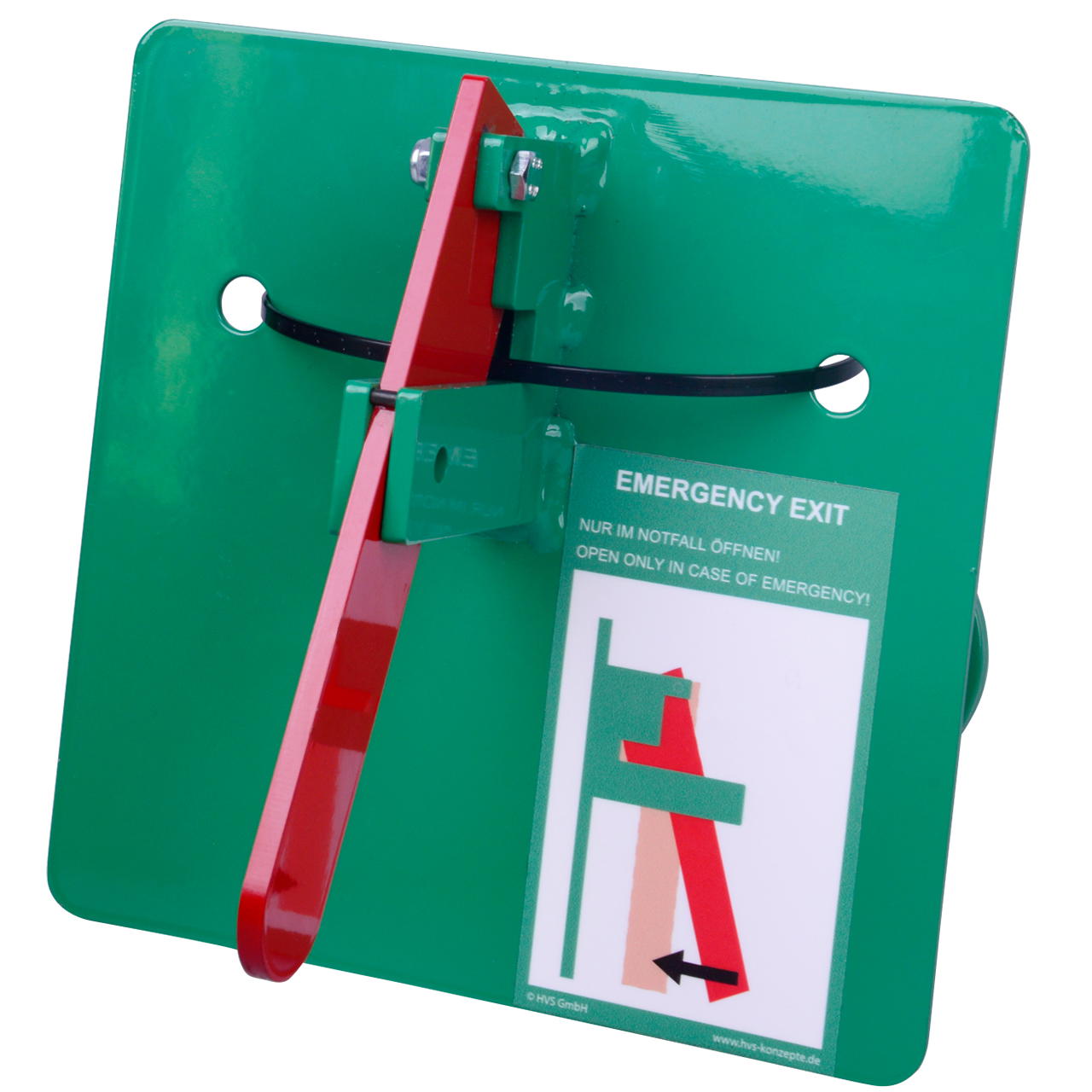 Bauzaunriegel für Notausgänge