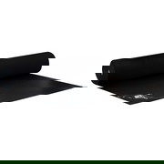 Flachfilz Messeteppich B1 mit Folie Flachfilz B1 mit Folienabdeckung schwarz - schwarz