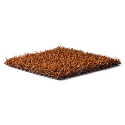 Kunstrasen farbig 2 x 25 m - 2 m - braun