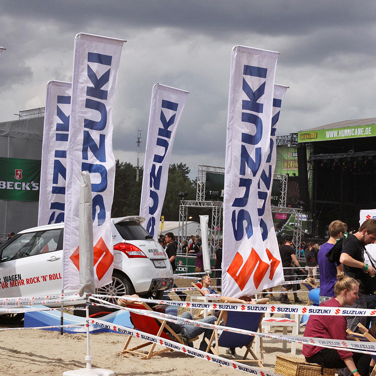 Beachflag Premium Square - M