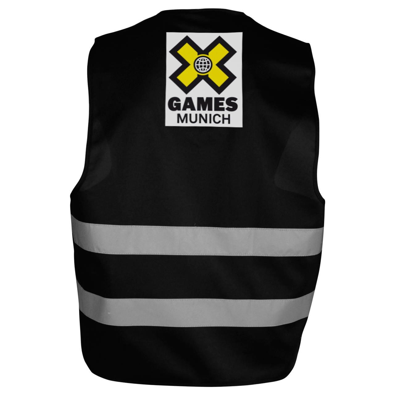 Signalweste - bedruckbar - 2-seitig - 3-farbig - schwarz