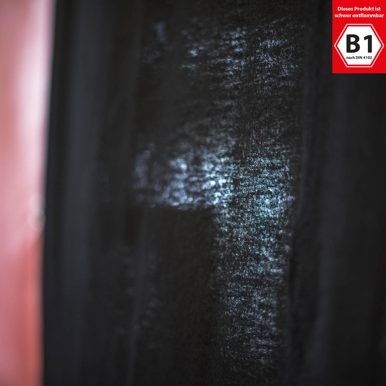 Decorative molton B1 – sold by the metre - black