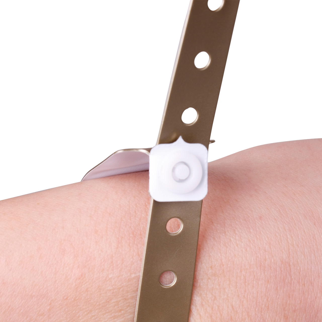 Printed vinyl admission wristbands (1c) - gold