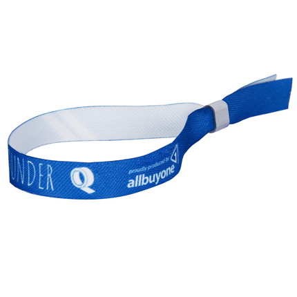 Nachhaltige Festivalbändchen bedruckt rPET - Alu-Verschluss (Zange erforderlich)