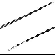 Lanyard tube with carabiner clip - black