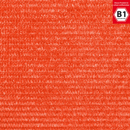 Kunststoffnetz PE nach Maß - orange Gaze 800 B1 - orange