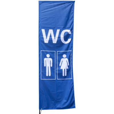 Bauzaun- und Containerfahne WC Bauzaun- und Containerfahne WC