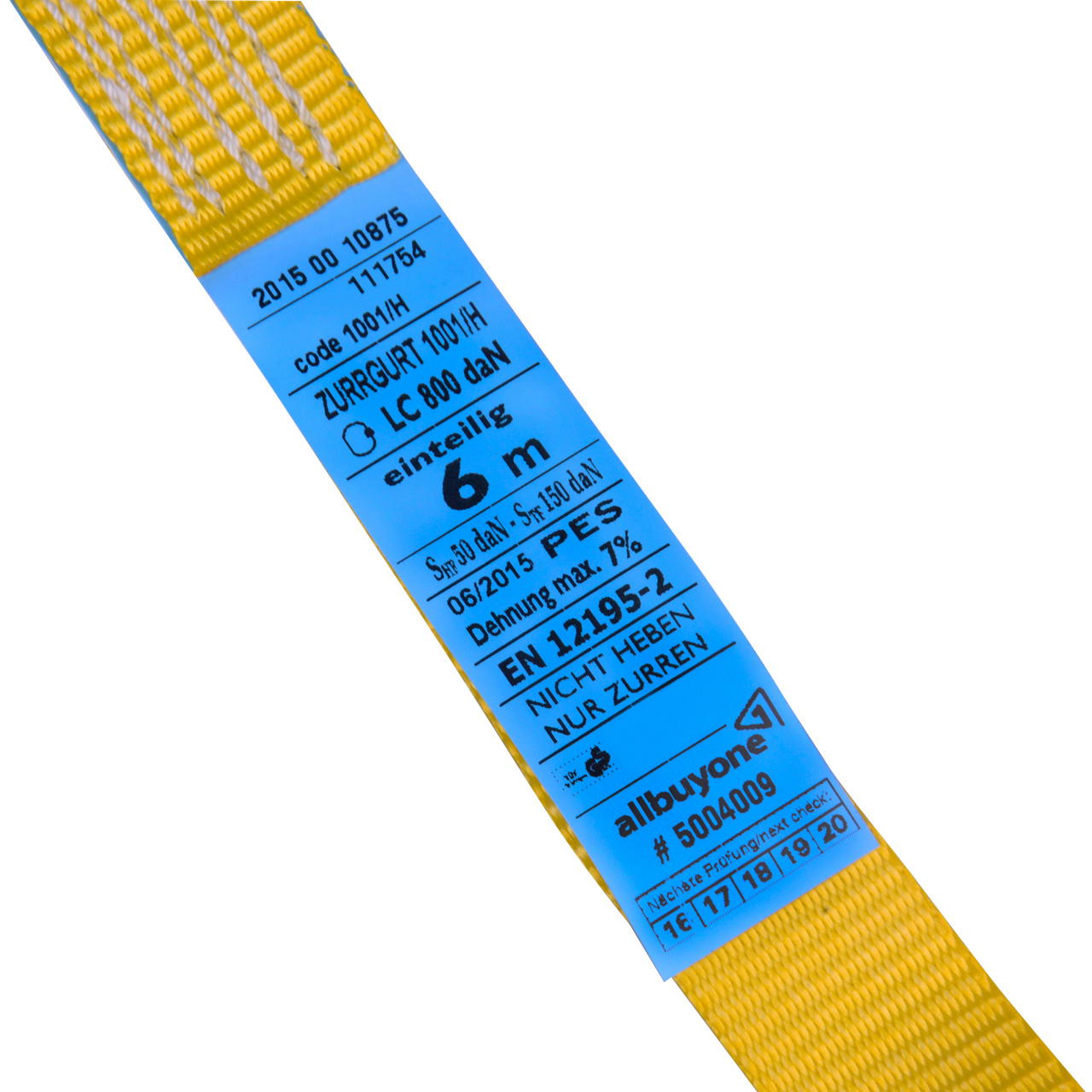 lashing strap yellow - 1-part