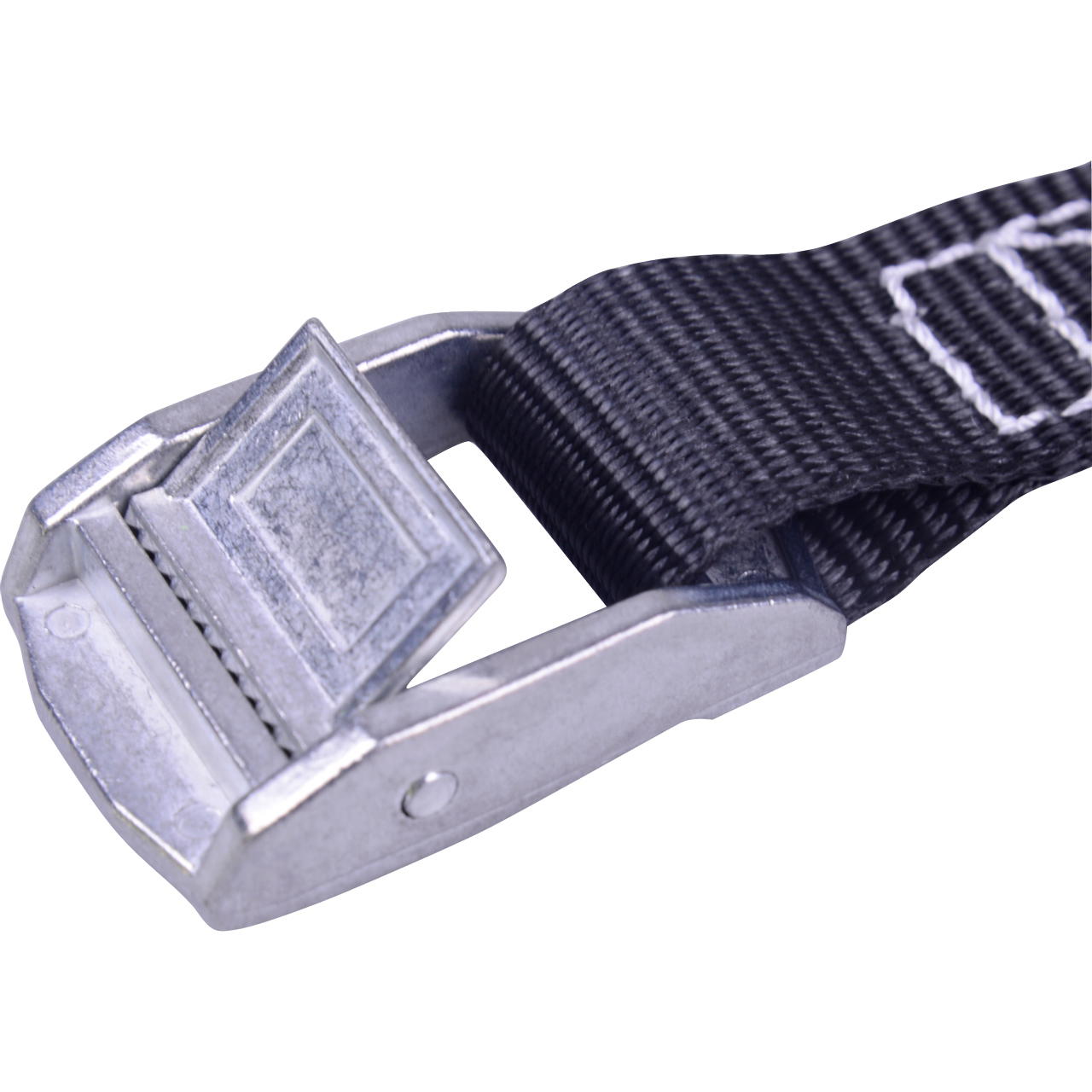 lashing strap with clamping lock - black