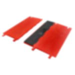 CableGuard Black Line Wheelchair Ramp, 2-Channel, anti-slip Cable Ramp Black Line 2-Channel wheelchair ramp modular assembly (Article No. 2011054)