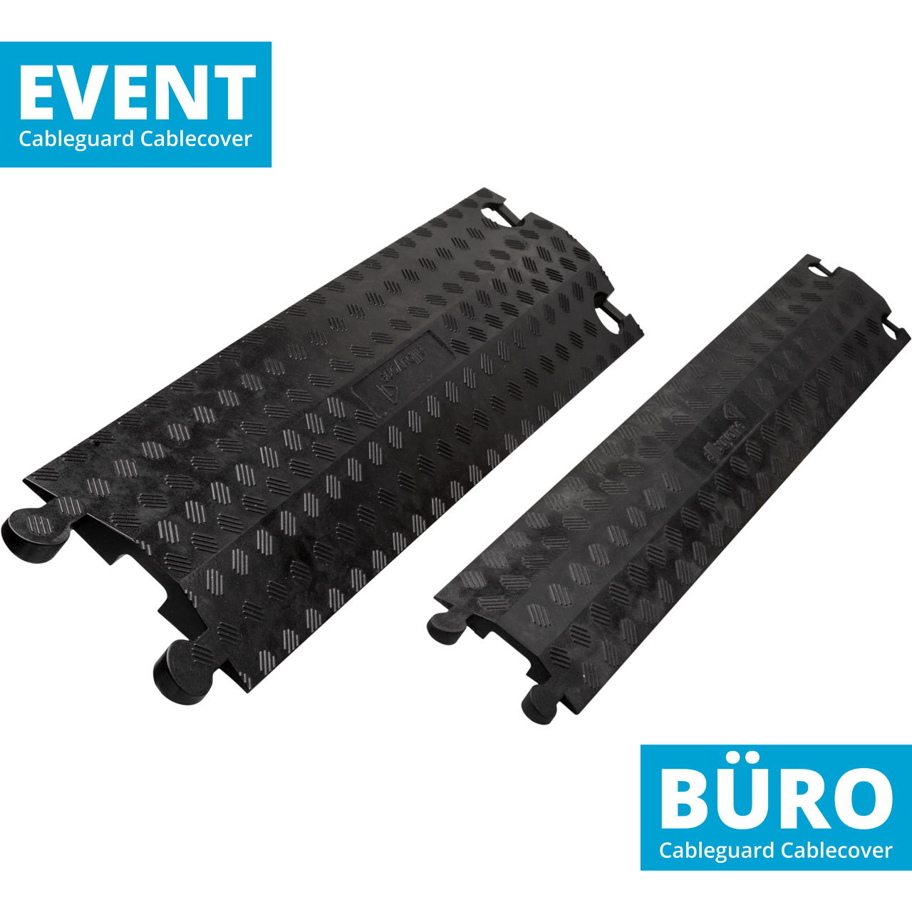 Kabelbrücke Büro – Cableguard Cablecover - schwarz