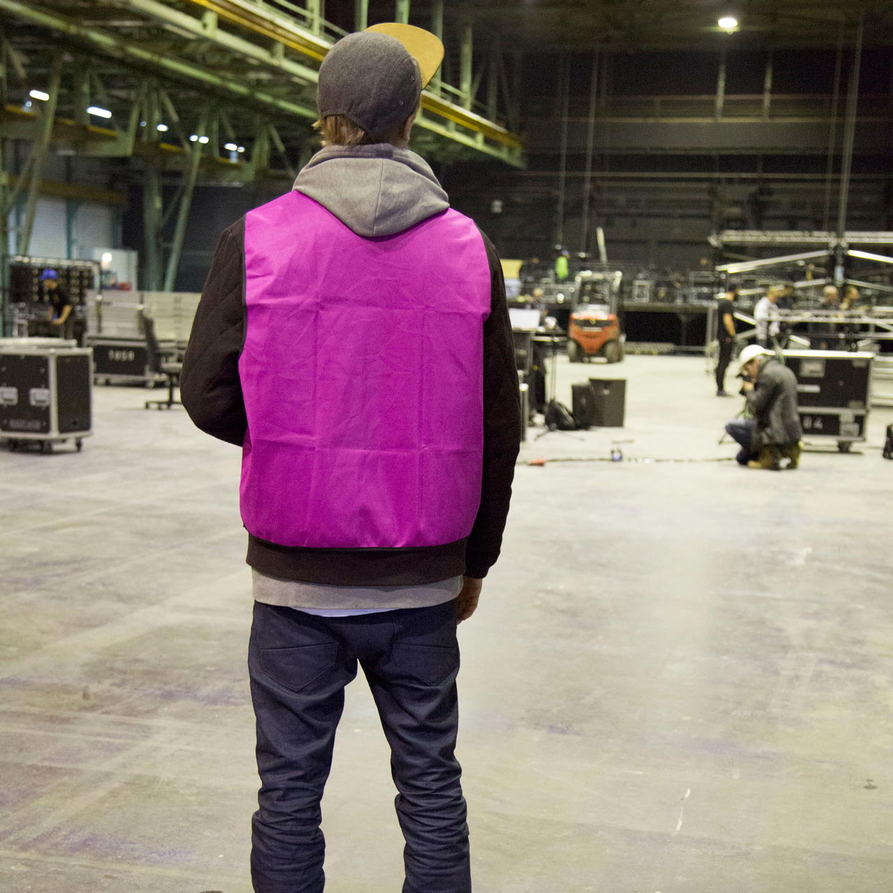 identification vest - white - S/M