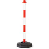 Barrier stand for plastic chain, red/white