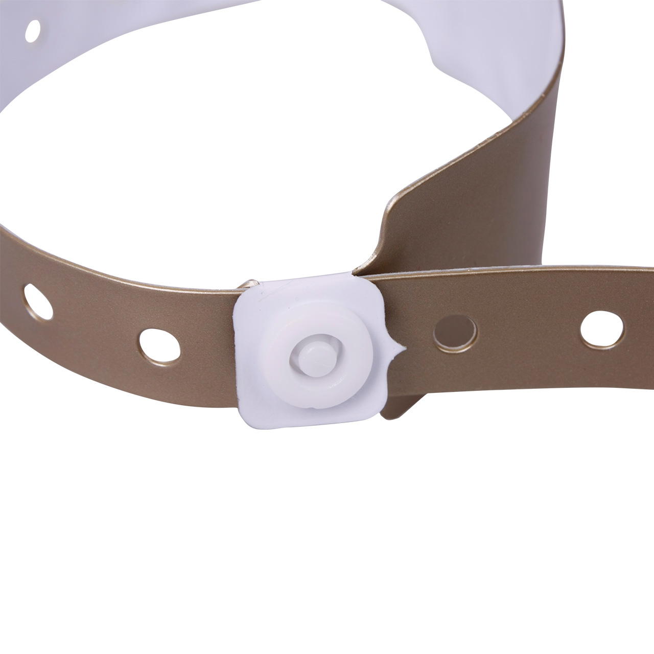 Printed vinyl admission wristbands (1c) - gold