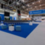 exhibition carpet on rolls - light grey Rips trade show carpet on rolls, 2 metres wide - light grey