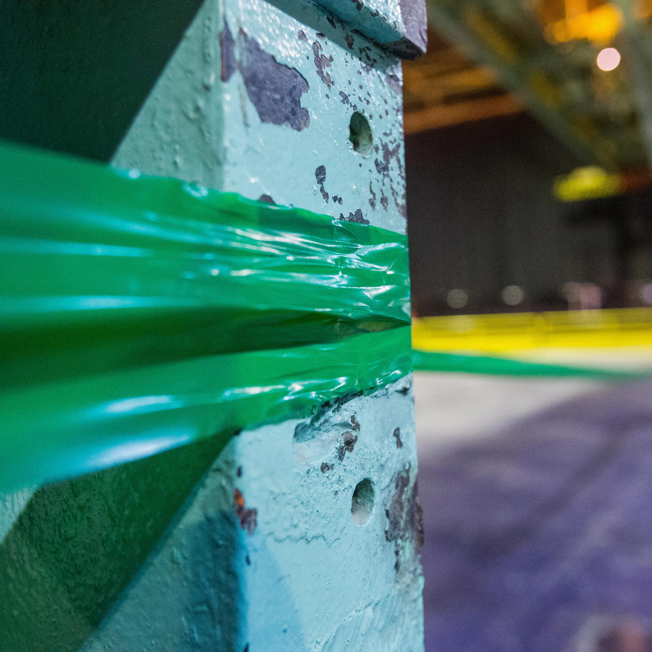 barrier tape coloured - green