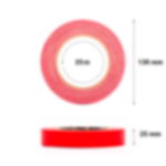 professional adhesive cloth tape - red GT PRO cloth tape - 25 mm - red