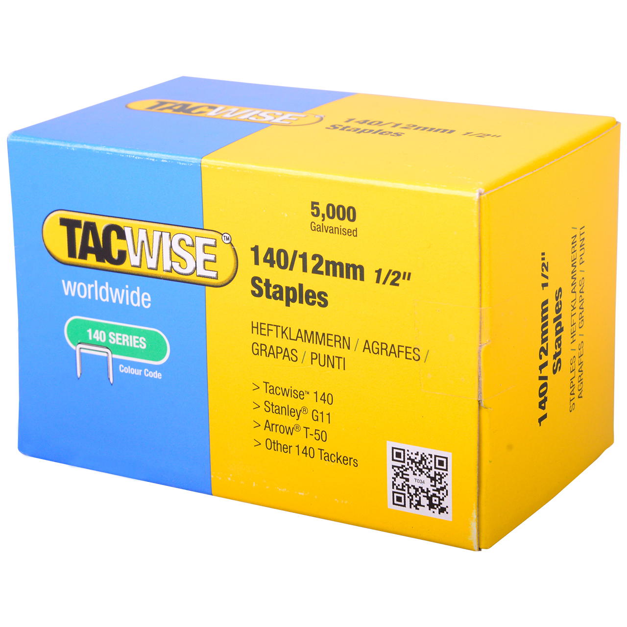 Tacker clips Tacwise 140  - 12 mm