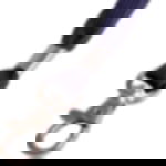 lanyard with carabiner - dark blue Lanyard tube with carabiner clip - dark blue