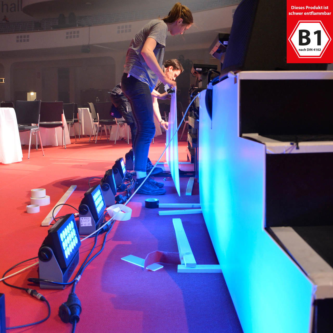 Decorative molton B1 – sold by the metre - black