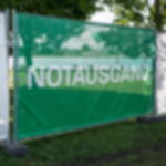 banner emergency exit - Lettering NOTAUSGANG banner emergency exit - Lettering NOTAUSGANG