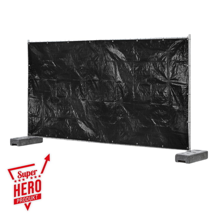 Fence tarp 3.41 x 1.76 m - black
