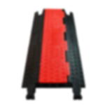 CableGuard Red Line 3-Channel 22.5° ramp, heavy-duty rubber Cable Ramp Red Line 3-Channel 22.5° angled ramp product photo (Article No. 2011075)