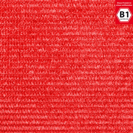 Kunststoffnetz PE nach Maß - rot Gaze 800 B1 - rot